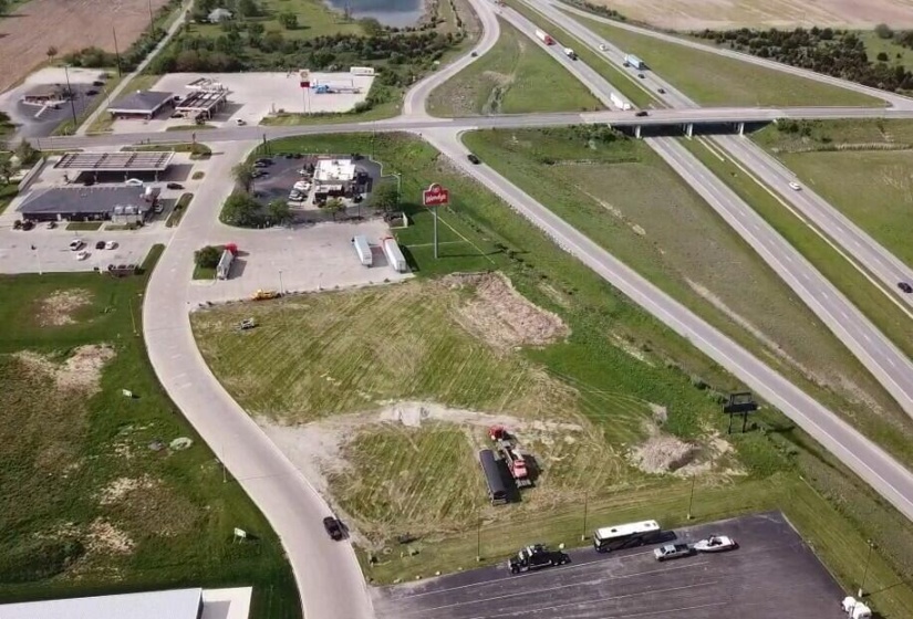 Aerial South Side View