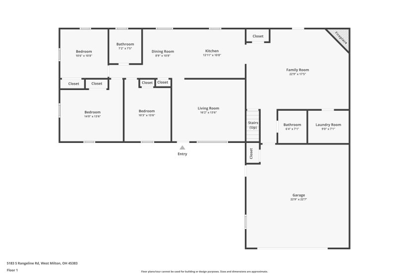 5183 Rangeline Road, West Milton, Ohio 45383, 4 Bedrooms Bedrooms, ,2 BathroomsBathrooms,Residential,For Sale,Rangeline,1038979