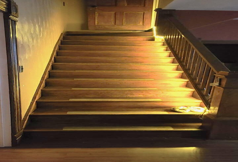 wood staircase