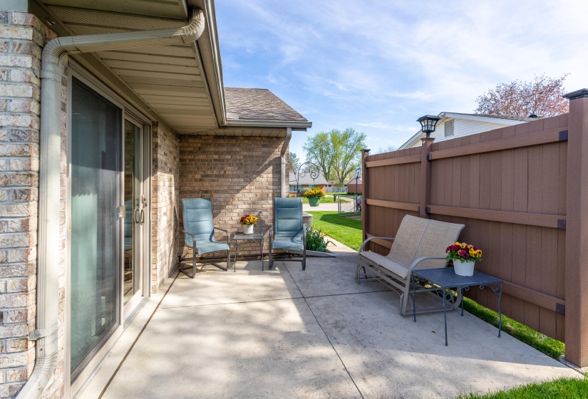 Rear patio