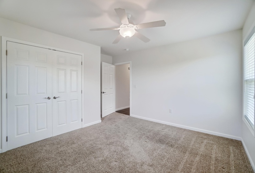 Third bedroom has large closet