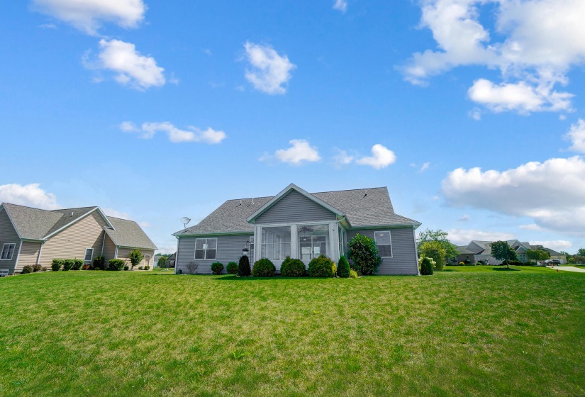 Back of home & yard