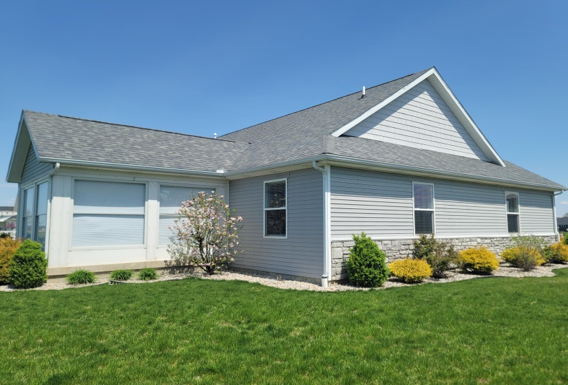 West side of home