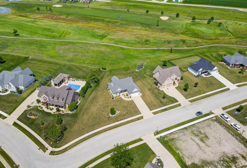 Aerial looking northeast