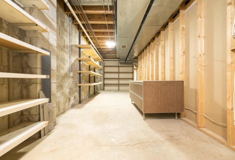 Basement storage