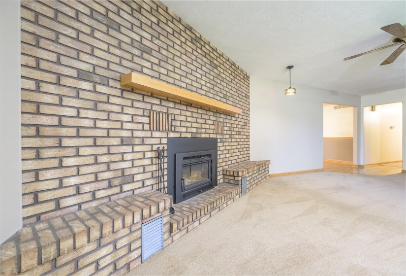 Brick Fireplace