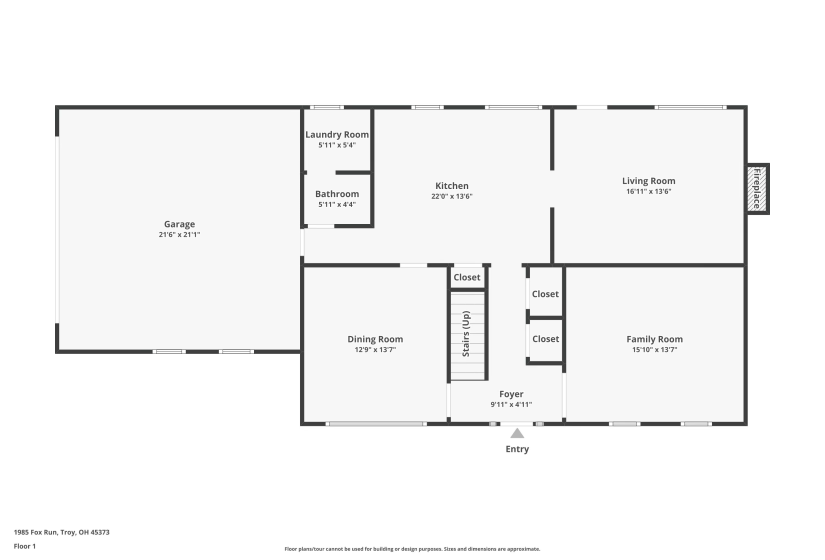 1985 Fox Run, Troy, Ohio 45373, 4 Bedrooms Bedrooms, ,2 BathroomsBathrooms,Residential,For Sale,Fox Run,1039164