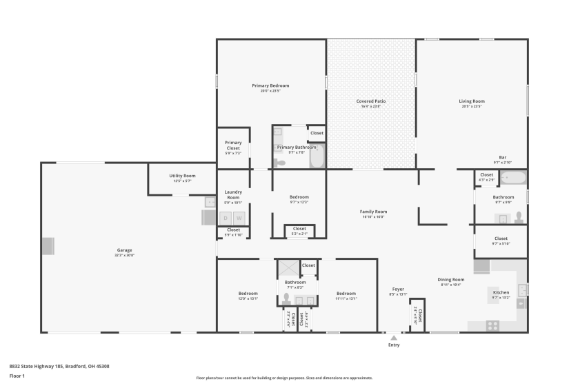 8832 State Route 185, Bradford, Ohio 45308, 3 Bedrooms Bedrooms, ,3 BathroomsBathrooms,Residential,For Sale,State Route 185,1039235