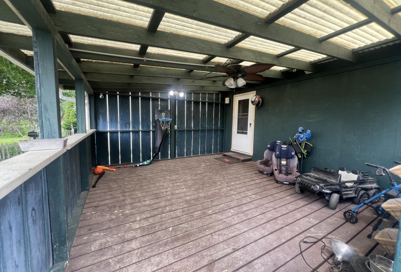 Rear Covered Deck