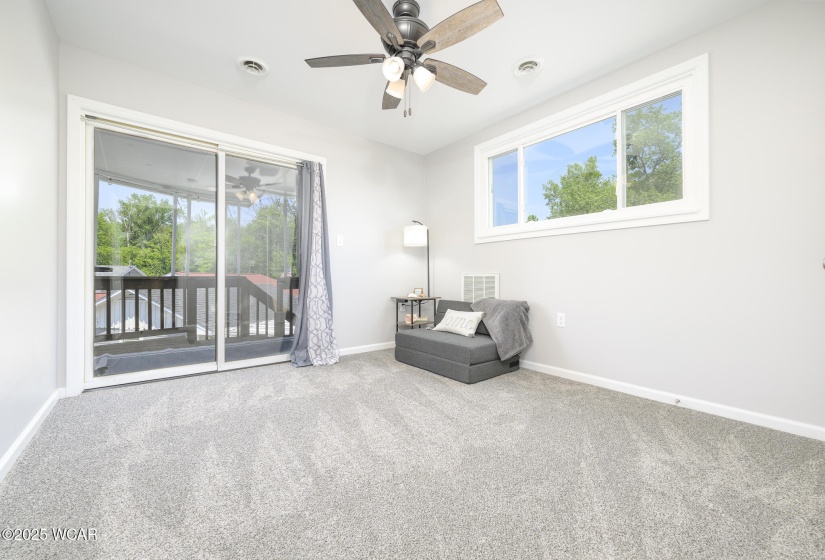 Private deck accessed from bedroom 3.