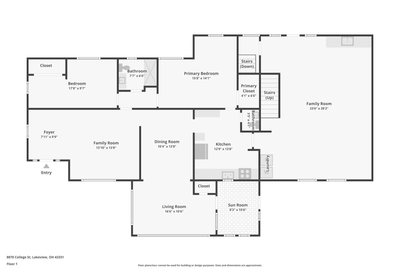 8870 College Street, Lakeview, Ohio 43331, 2 Bedrooms Bedrooms, ,1 BathroomBathrooms,Residential,For Sale,College,1038231