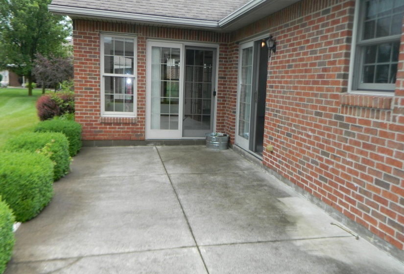OPEN PATIO AT REAR