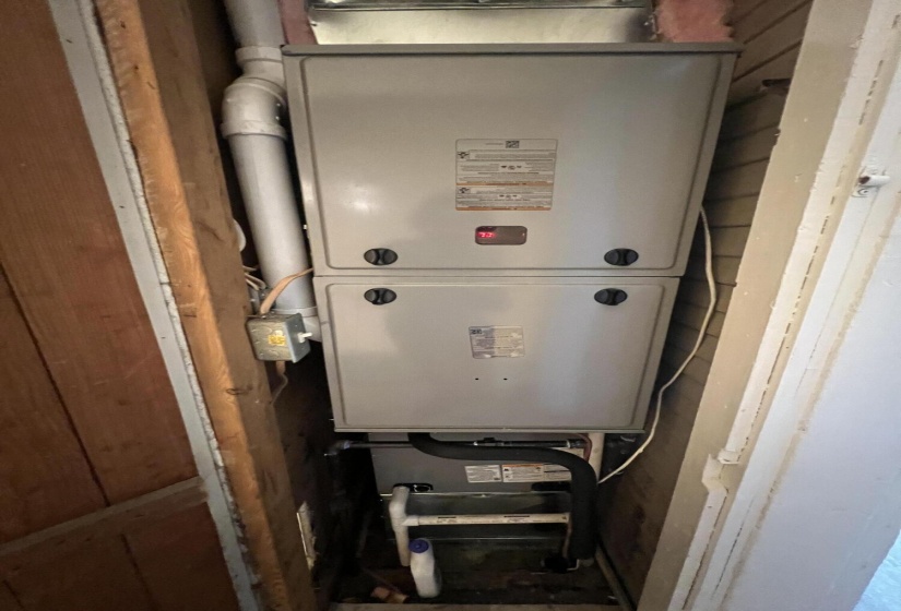 New Furnace in Bath Closet