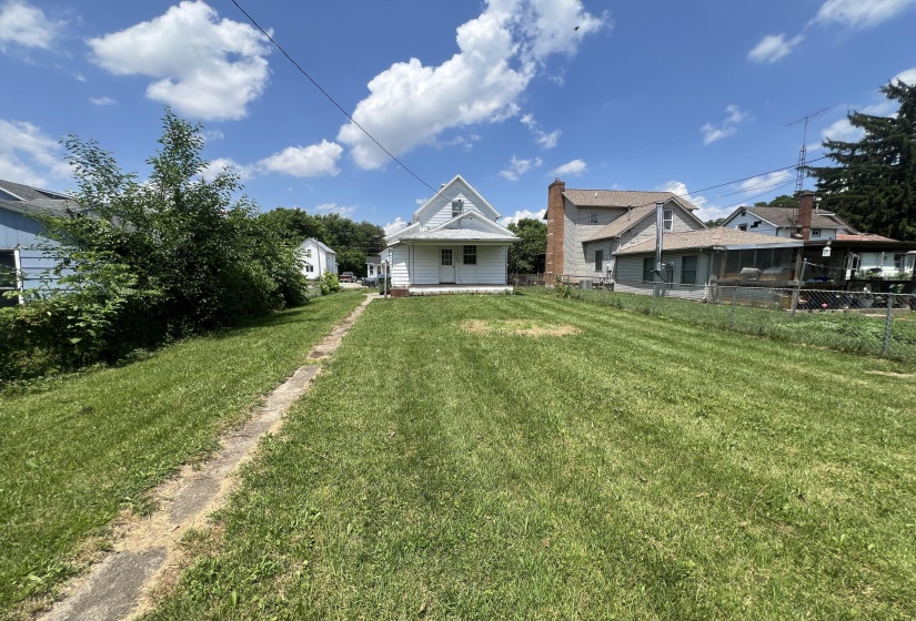 Rear View and Back Yard