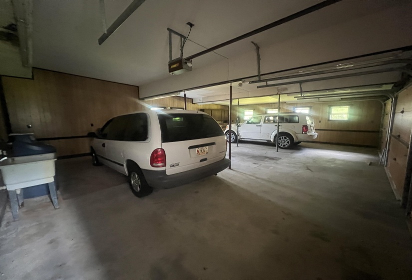 Inside Rear 3 Car Garage