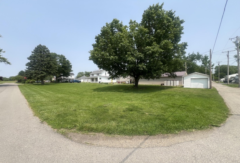Corner Alley Rear View Of Double Lot