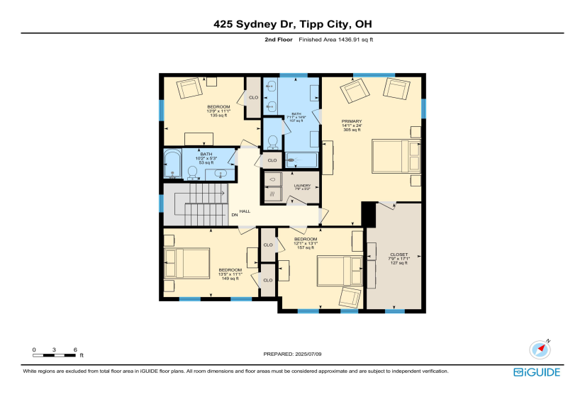 425 Sydney Drive, Tipp City, Ohio 45371, 5 Bedrooms Bedrooms, ,3 BathroomsBathrooms,Residential,For Sale,Sydney,1039918