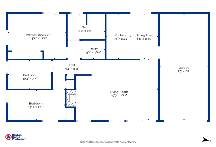 413 Weinland Street, New Carlisle, Ohio 45344, 3 Bedrooms Bedrooms, ,1 BathroomBathrooms,Residential,For Sale,Weinland,1039989