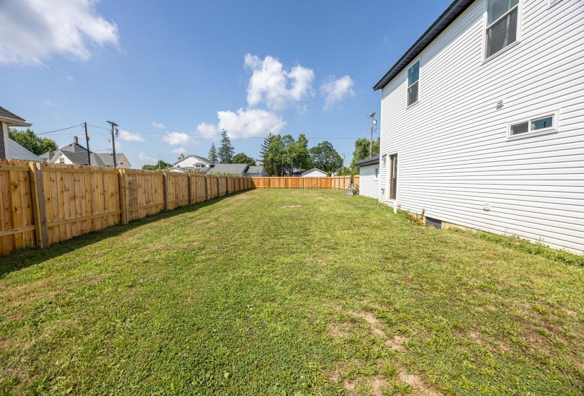 Fenced Yard