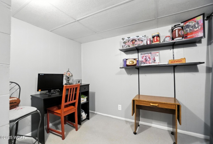 Bonus room with closet in basement