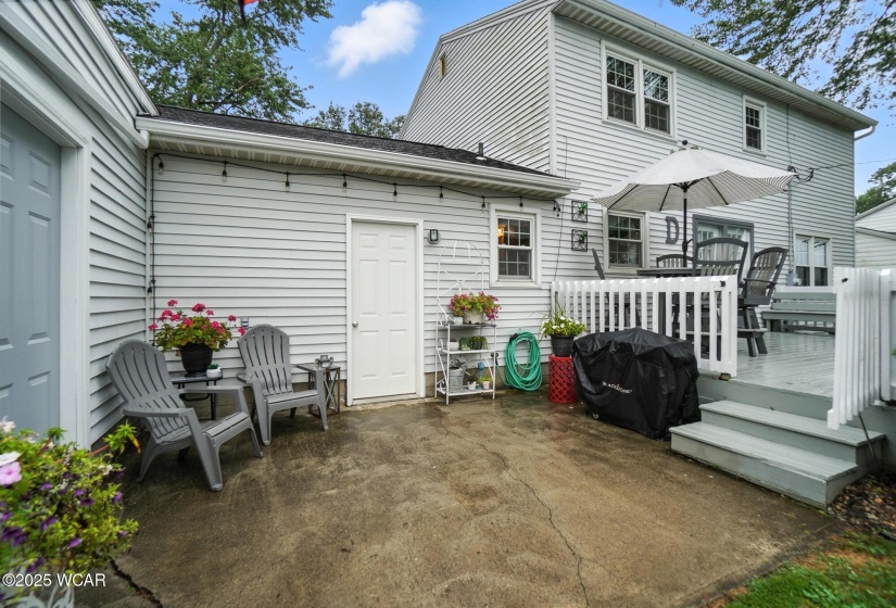 Cement patio