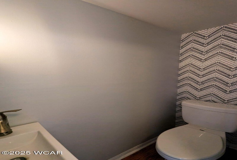 Remodeled half bathroom.