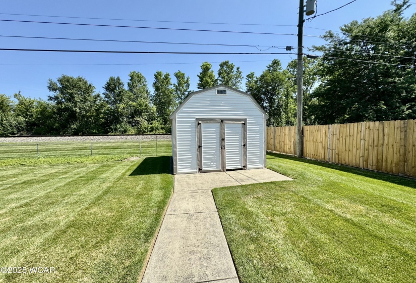 Shed in back of lot. 15 X 12
