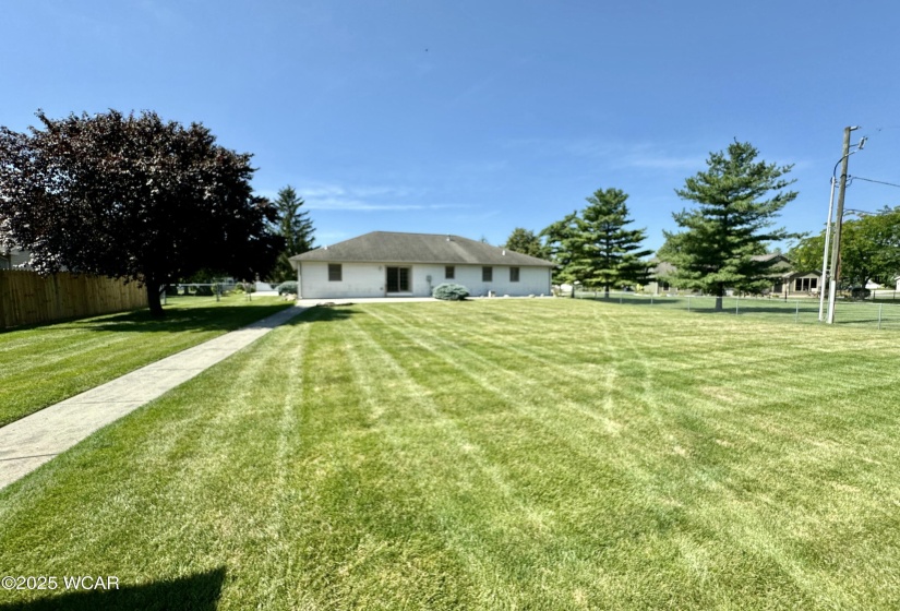 Huge back yard