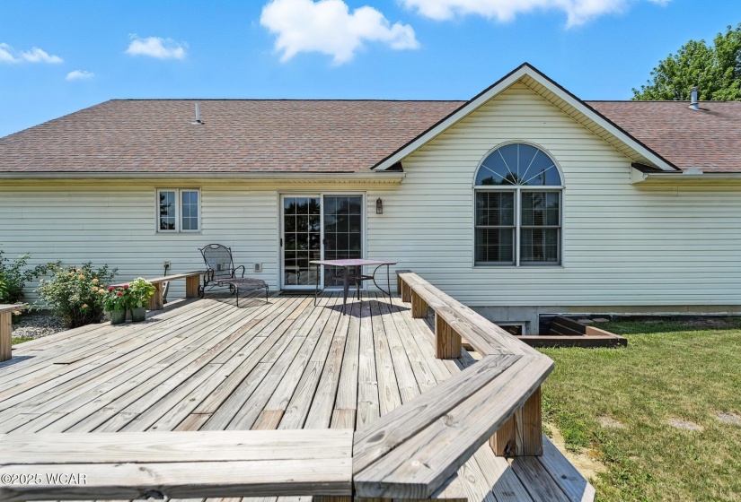 Nice Sized Deck Off the Kitchen