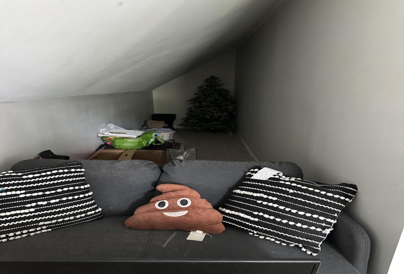 Upstairs storage