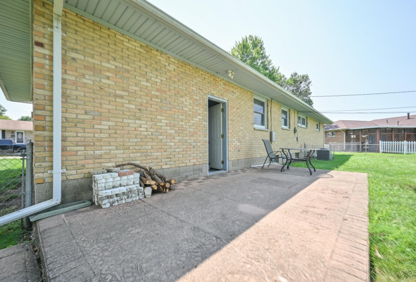 Stamped Patio area
