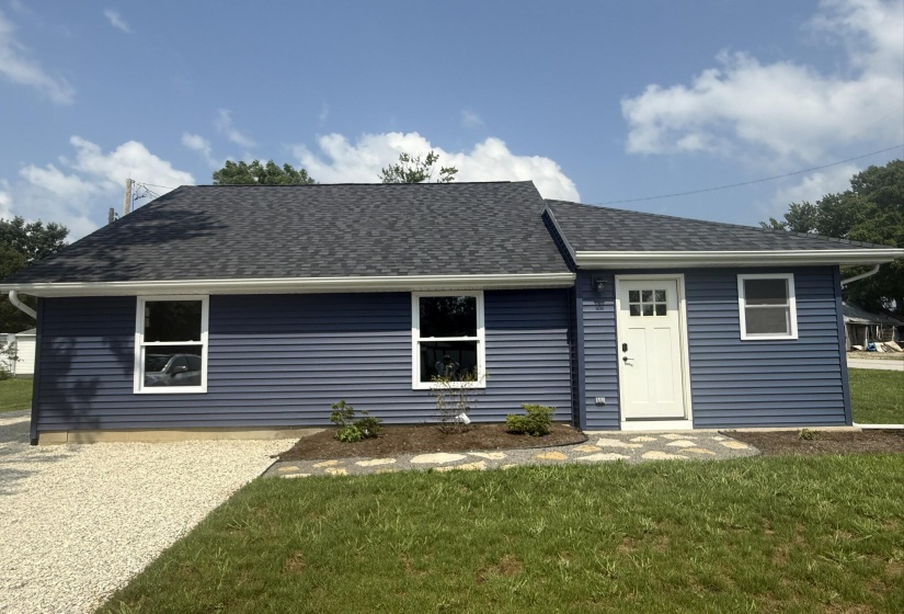 Front facing east