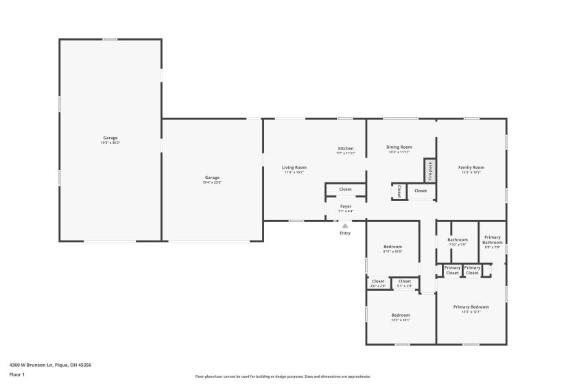 4360 Brunson Lane, Piqua, Ohio 45356, 3 Bedrooms Bedrooms, ,2 BathroomsBathrooms,Residential,For Sale,Brunson,1040512