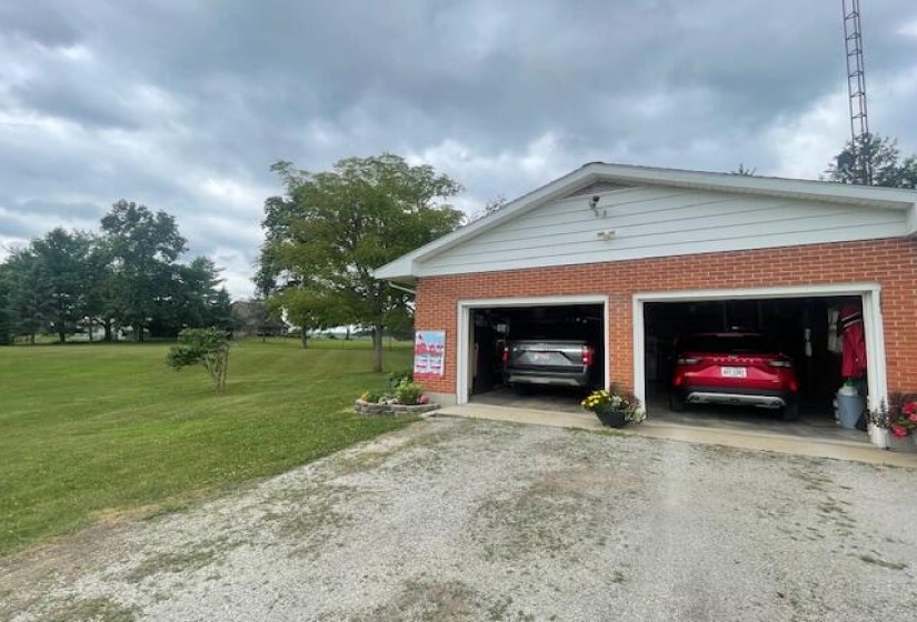 2 car att. garage