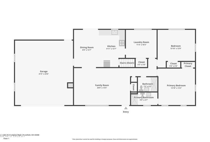605 Center Street, West Mansfield, Ohio, 3 Bedrooms Bedrooms, ,2 BathroomsBathrooms,Residential,For Sale,Center,308170
