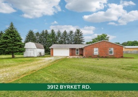 3912 Byrket Road, Greenville, Ohio 45331, 3 Bedrooms Bedrooms, ,2 BathroomsBathrooms,Residential,For Sale,Byrket,1039985