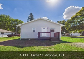 400 Cross Street, Ansonia, Ohio 45303, 2 Bedrooms Bedrooms, ,1 BathroomBathrooms,Residential,For Sale,Cross,1042021
