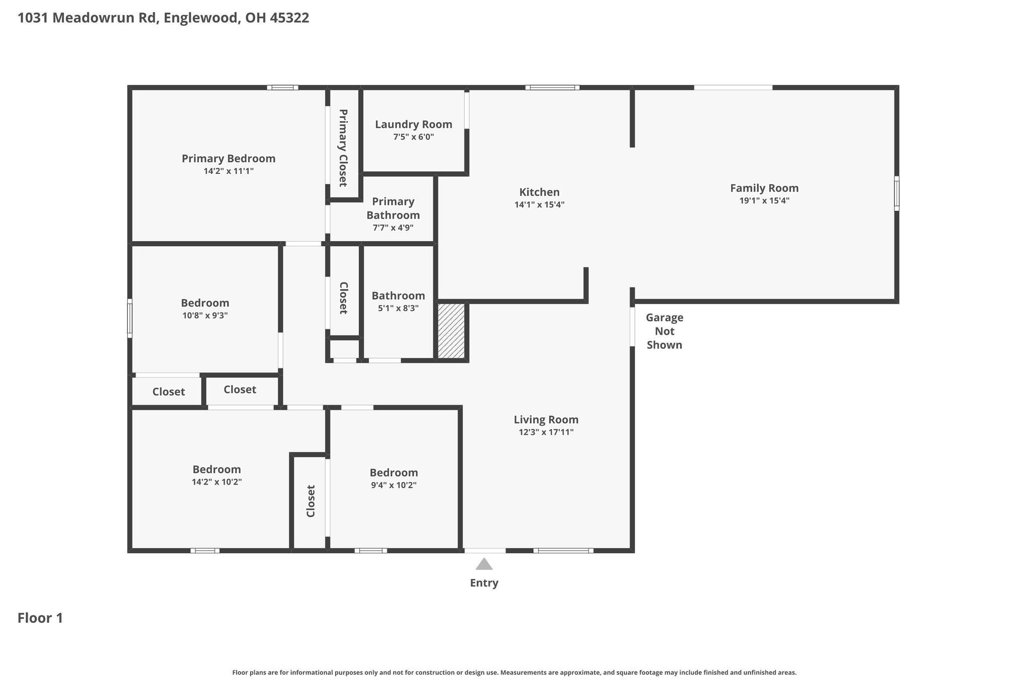 1031 Meadowrun Road, Englewood, Ohio 45322