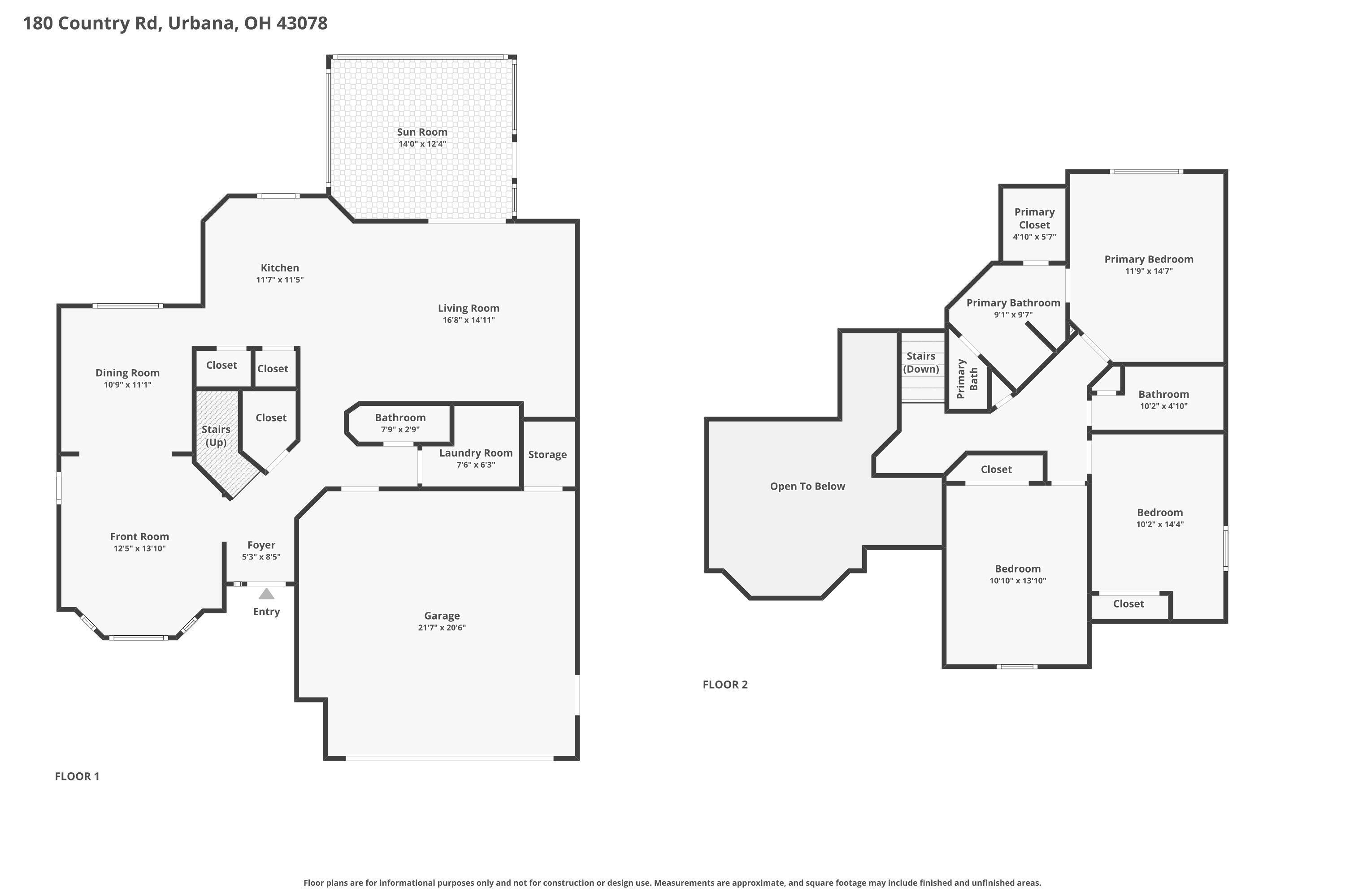 180 Country Road, Urbana, Ohio 43078