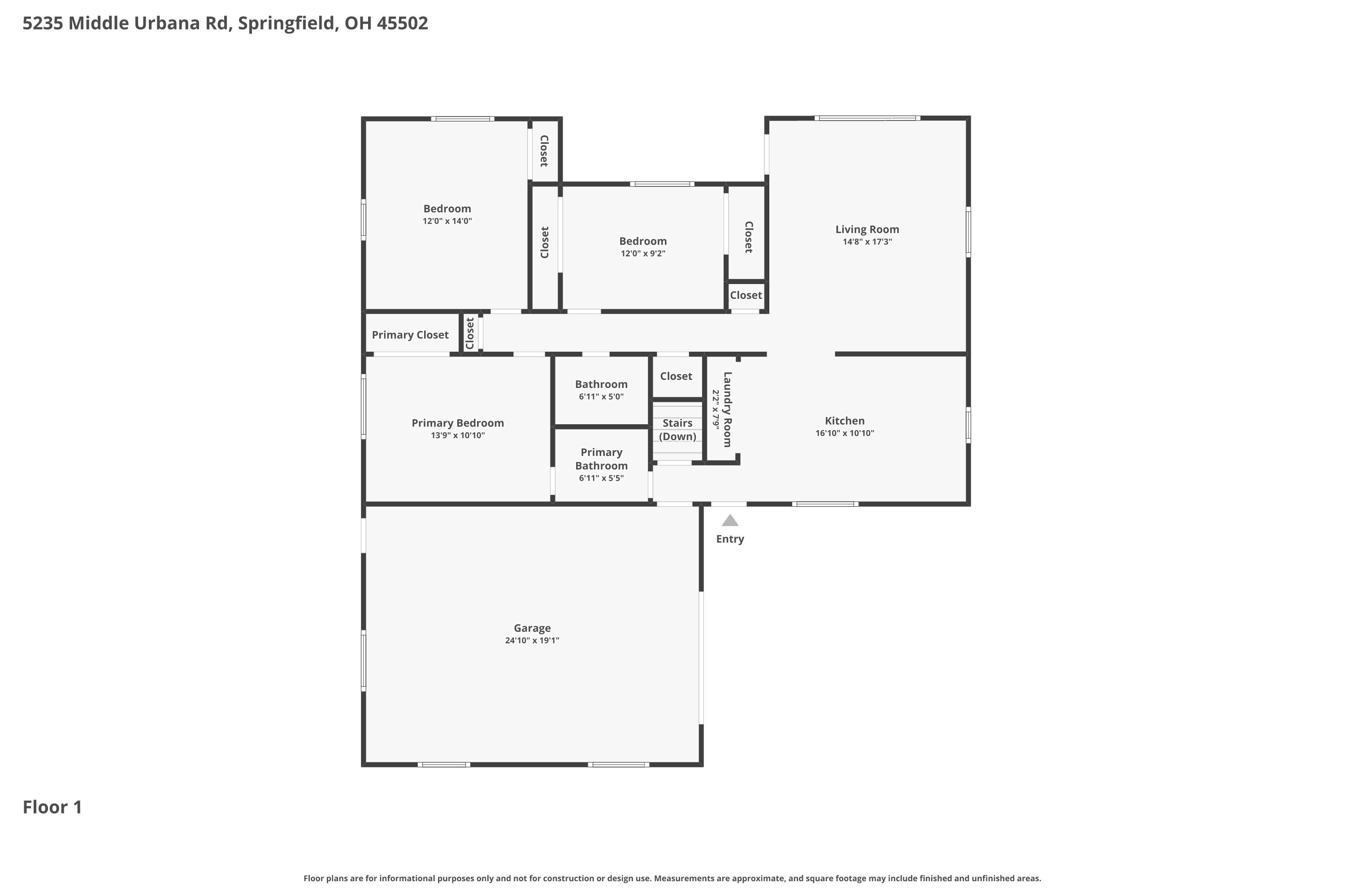 5235 Middle Urbana Road, Springfield, Ohio 45502