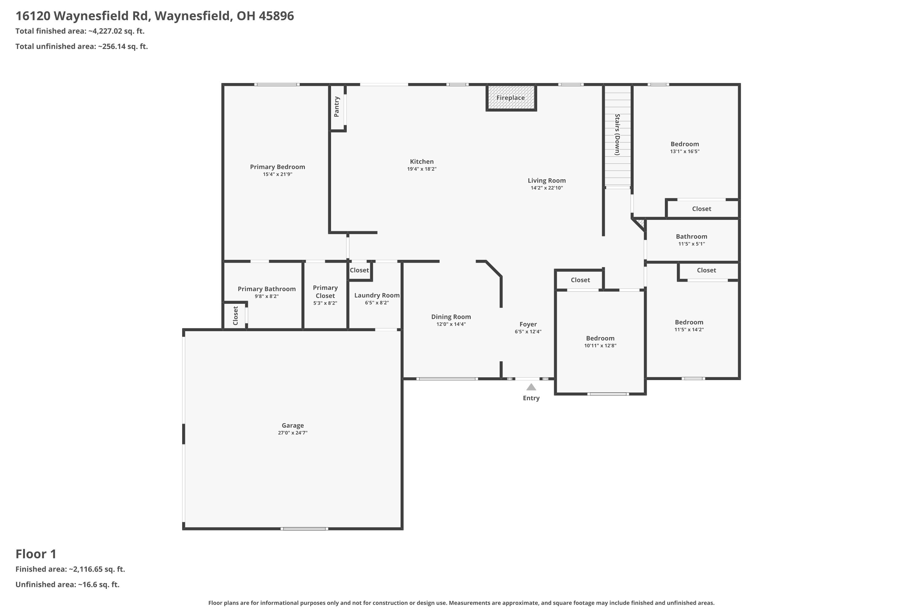 16120 Waynesfield Road, Waynesfield, Ohio 45896