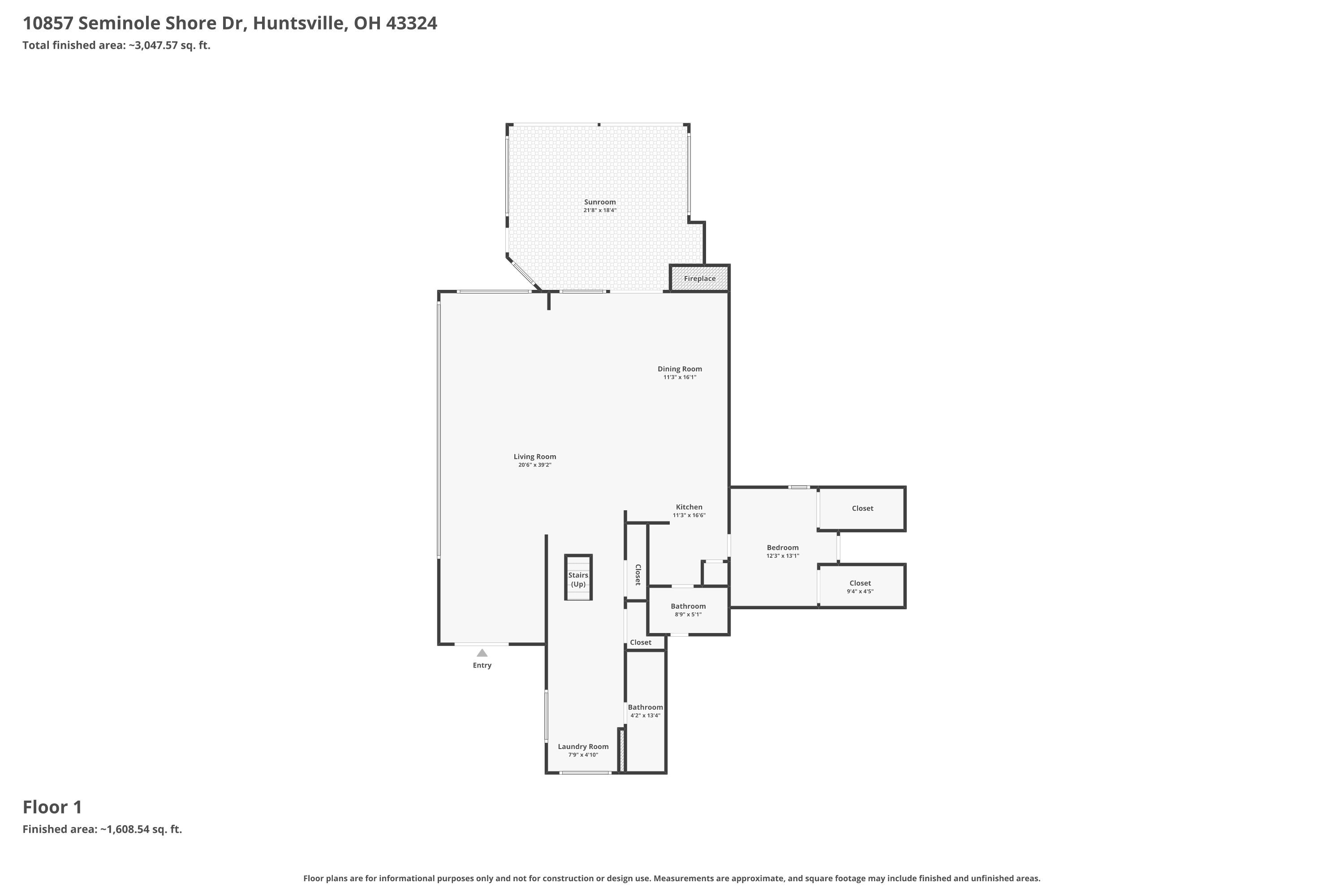 10857 Seminole Shore Drive, Huntsville, Ohio 43324