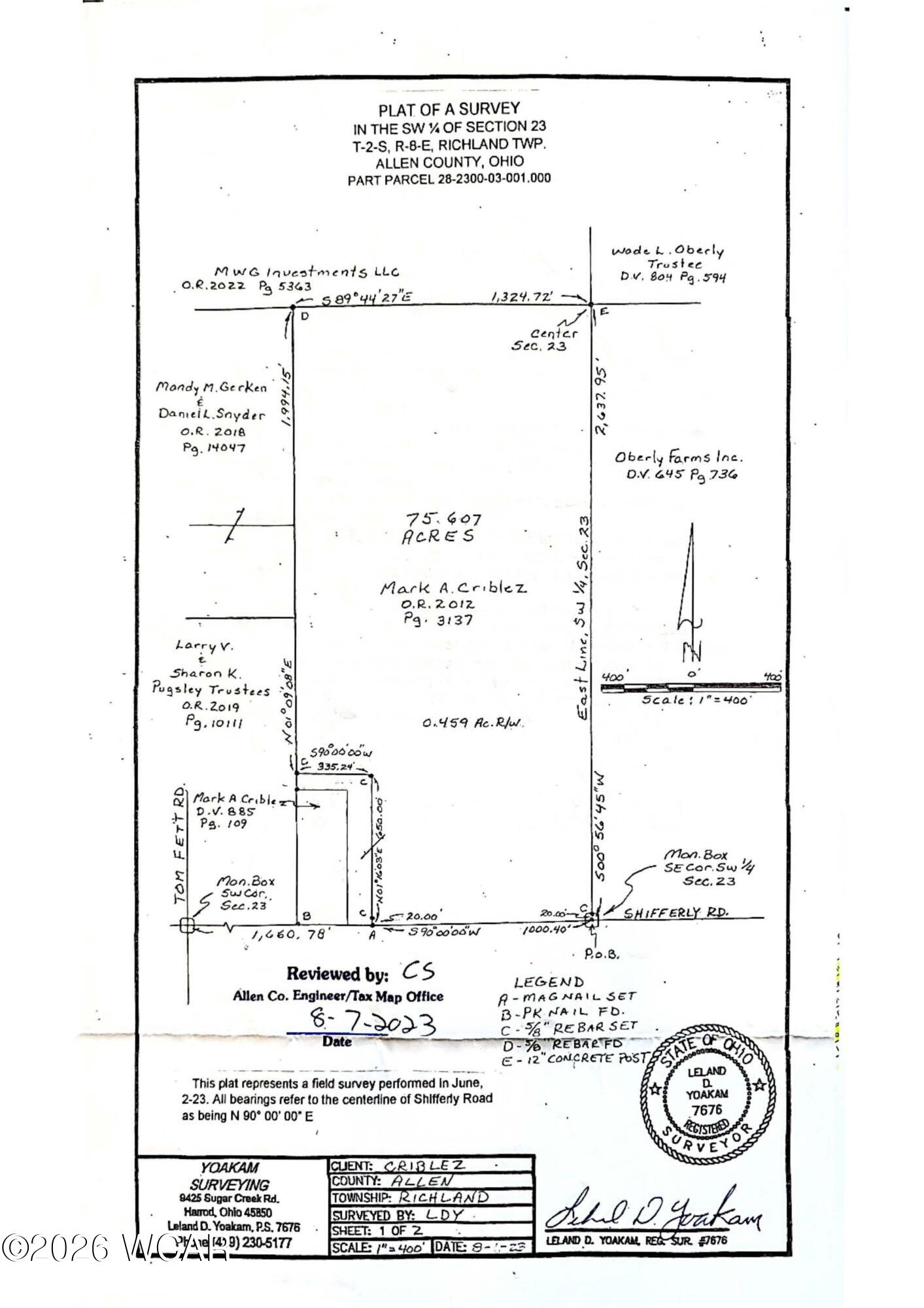 0 Shifferly Road, Bluffton, Ohio