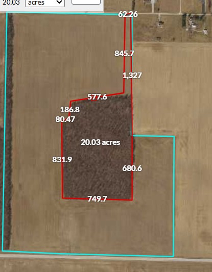 Apx. 20 ac Hancock Co, Madison Twp.--$12,000/ac
