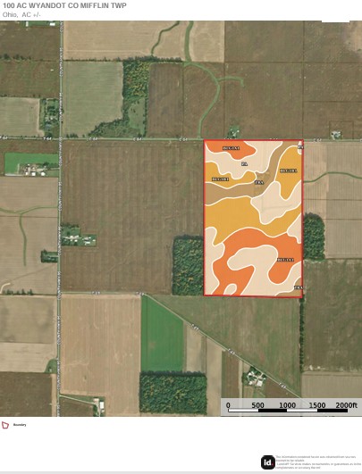 Apx. 100 ac Wyandot County, Mifflin Twp.-$17,000/ac