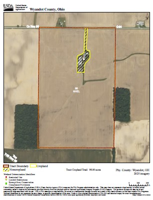 Apx. 100 ac Wyandot County, Mifflin Twp.-$17,000/ac